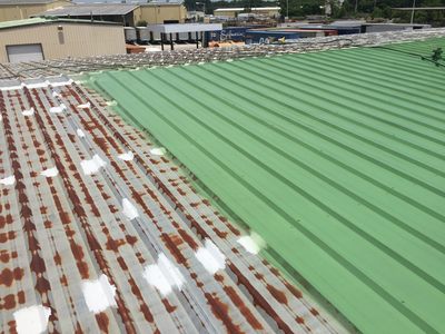 Commercial roof coating