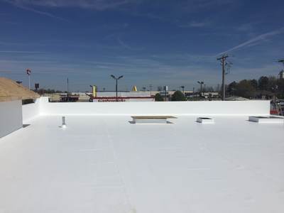 PVC commercial Roofing installation by Roof Pro, LLC